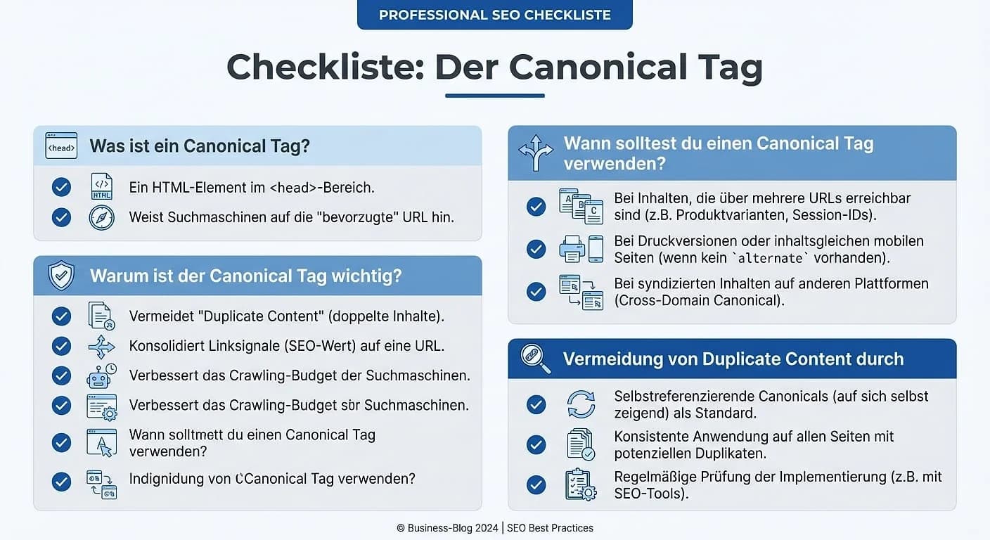 Infografik: Canonical Tag