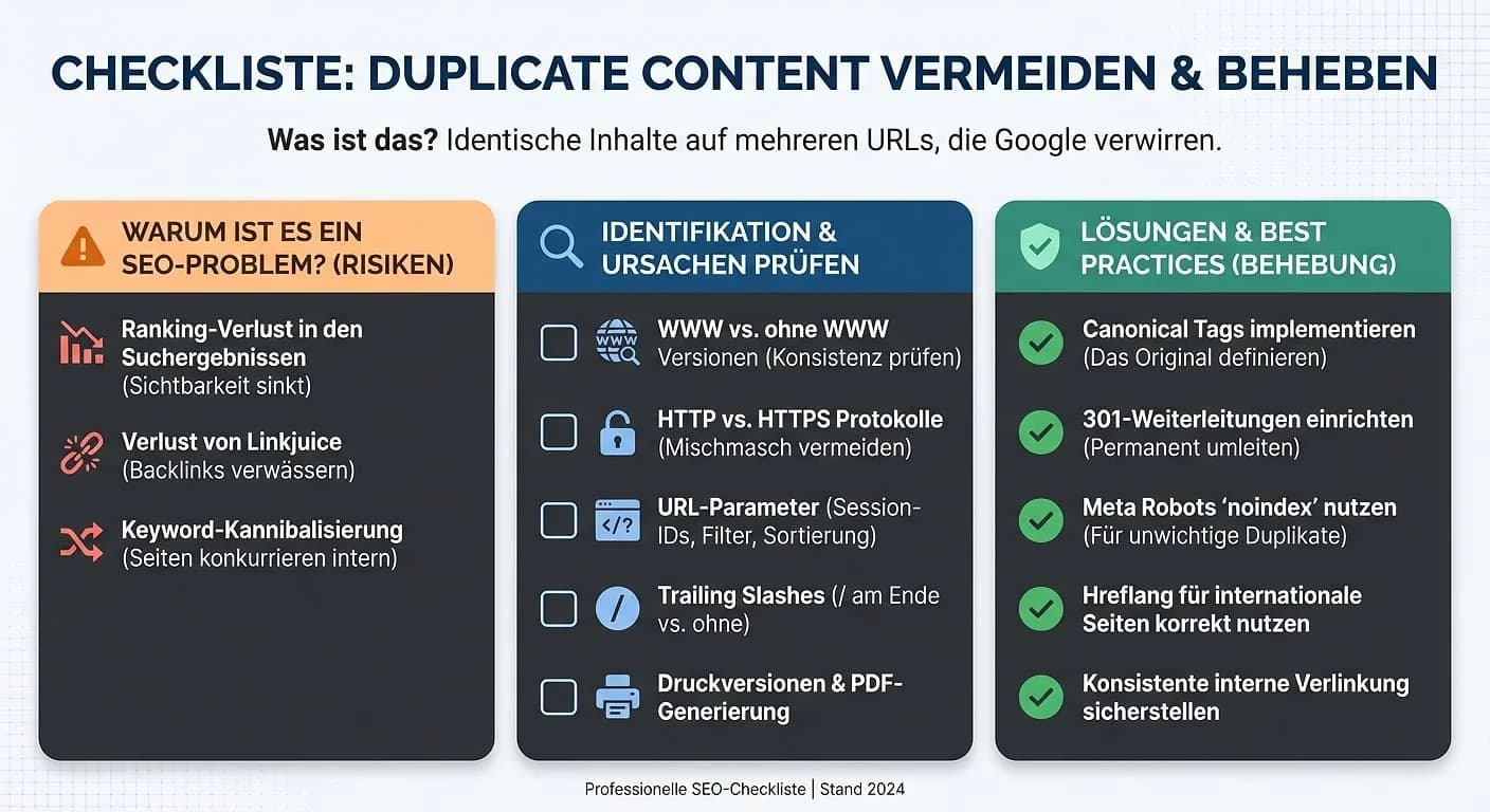 Infografik: Duplicate Content
