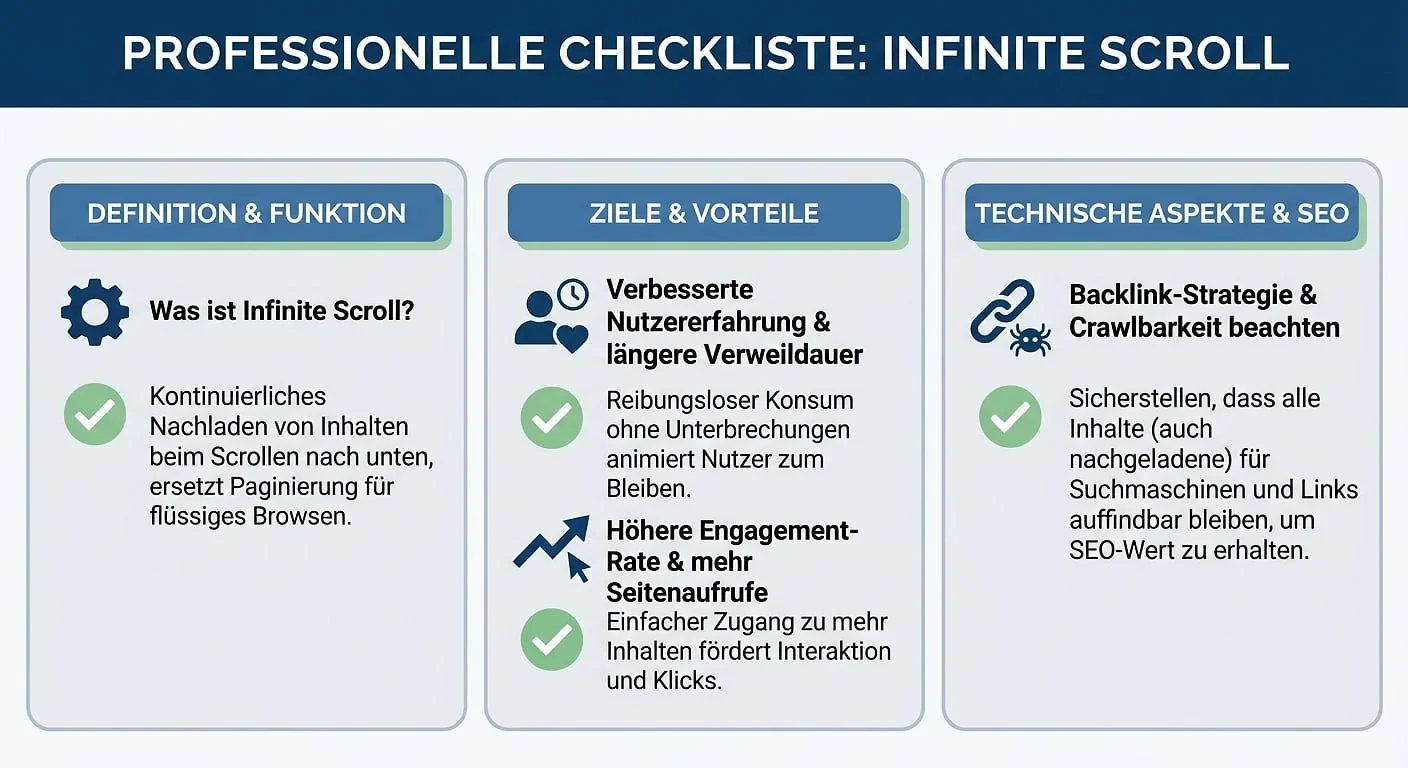 Infografik: Infinite Scroll
