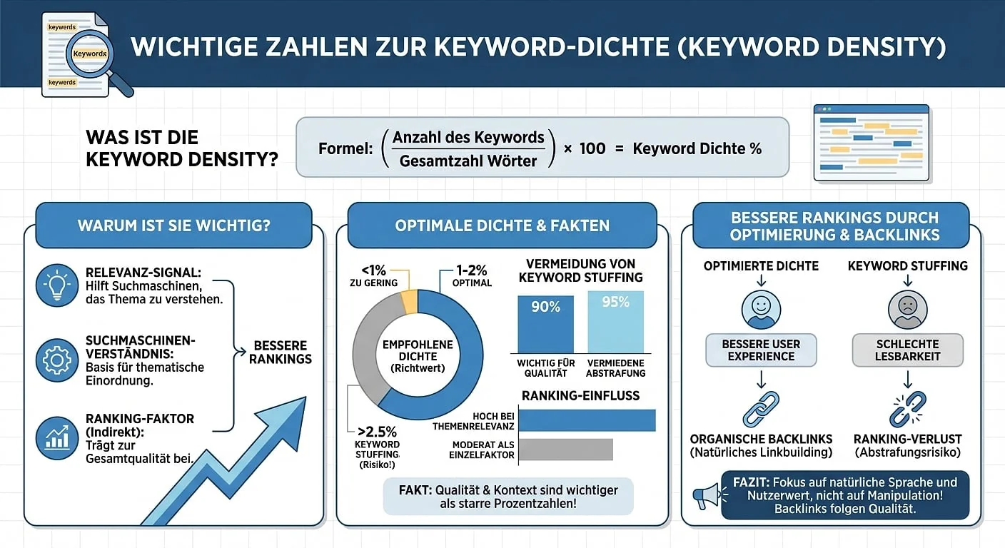 Infografik: Keyword Density (Keyword-Dichte)