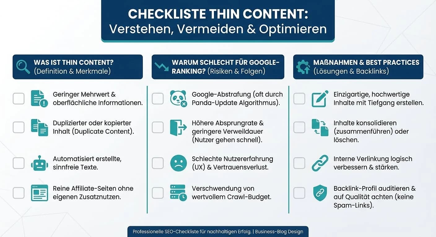 Infografik: Thin Content