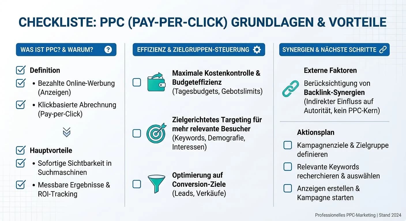 Infografik: PPC (Pay-per-Click)